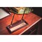 Dacasso Chocolate Brown Leather Double Pen Stand with Gold Accents AG-3404 - alternate 4